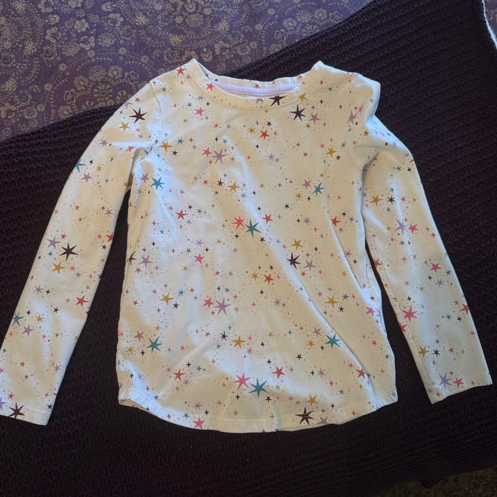 Cat & Jack Multicolor Star Long Sleeve Tee